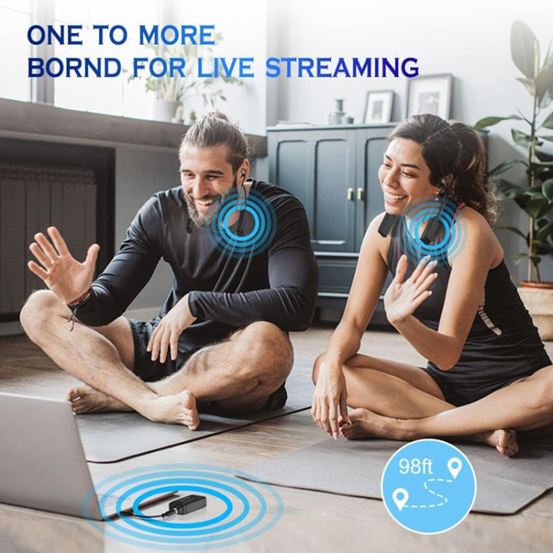 2.4G Neck Mounted Wireless Monitoring Earphones Noise Reduction Neckband Headphones 2.4G Neck Mounted Wireless Monitoring Earphones Noise Reduction Neckband Headphones